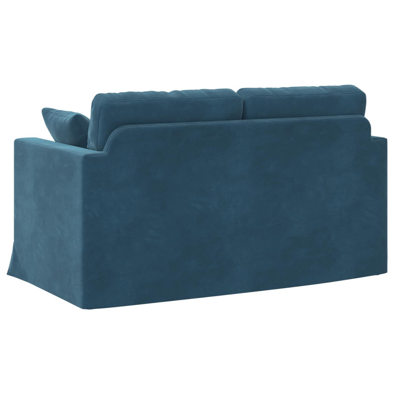 Sofa Niebieski 138 x 78 x 80 cm Aksamit