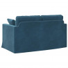 Sofa Niebieski 138 x 78 x 80 cm Aksamit