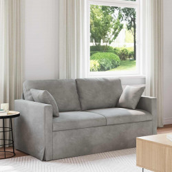 Sofa Jasnoszary 158 x 78 x 80 cm Aksamit