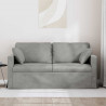 Sofa Jasnoszary 158 x 78 x 80 cm Aksamit