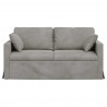Sofa Jasnoszary 158 x 78 x 80 cm Aksamit