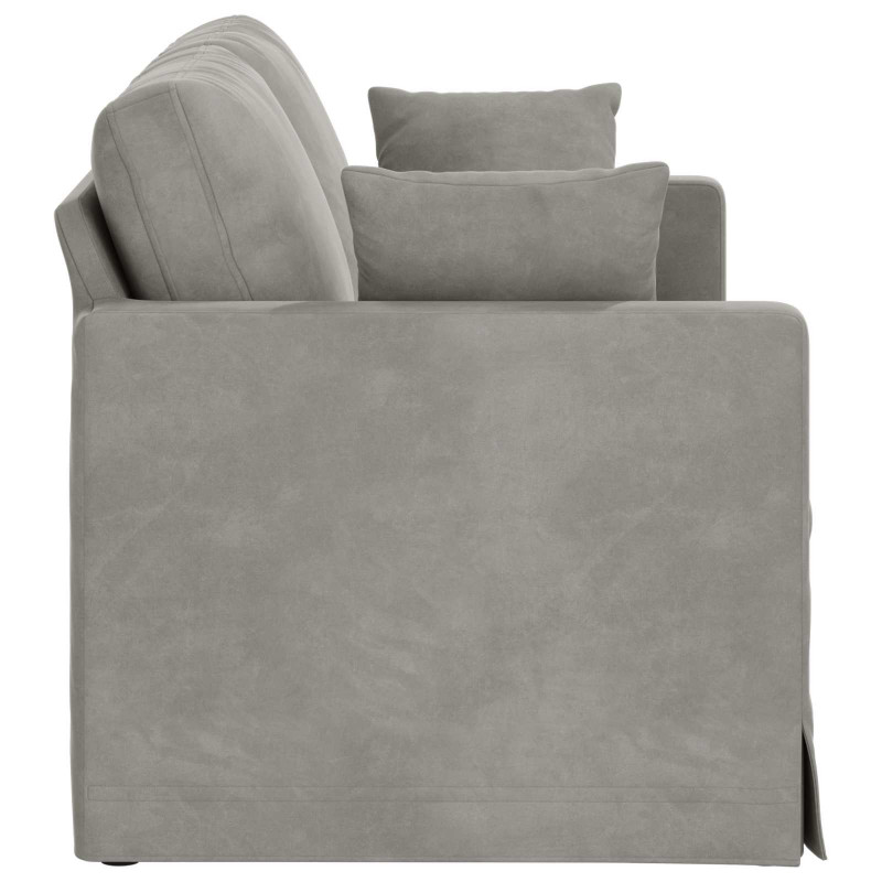 Sofa Jasnoszary 158 x 78 x 80 cm Aksamit