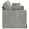 Sofa Jasnoszary 158 x 78 x 80 cm Aksamit