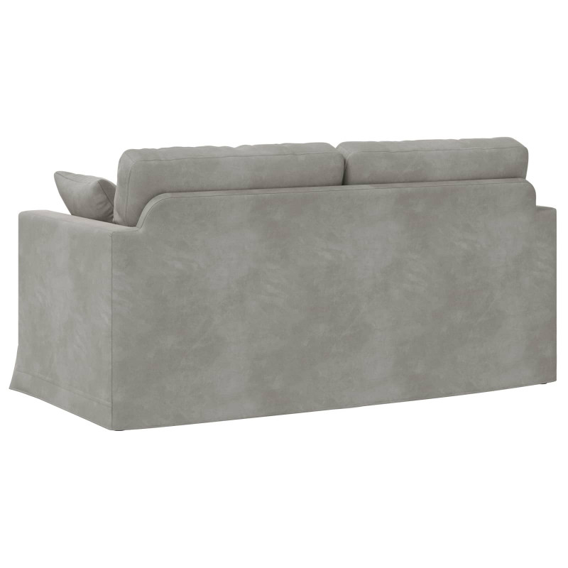 Sofa Jasnoszary 158 x 78 x 80 cm Aksamit