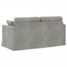 Sofa Jasnoszary 158 x 78 x 80 cm Aksamit
