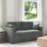 Sofa Ciemnoszary 158 x 78 x 80 cm Aksamit