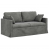 Sofa Ciemnoszary 158 x 78 x 80 cm Aksamit