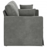 Sofa Ciemnoszary 158 x 78 x 80 cm Aksamit