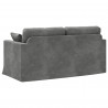 Sofa Ciemnoszary 158 x 78 x 80 cm Aksamit