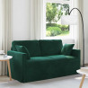 Sofa Ciemna zieleń 158 x 78 x 80 cm Aksamit