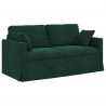 Sofa Ciemna zieleń 158 x 78 x 80 cm Aksamit