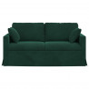 Sofa Ciemna zieleń 158 x 78 x 80 cm Aksamit