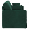 Sofa Ciemna zieleń 158 x 78 x 80 cm Aksamit