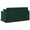 Sofa Ciemna zieleń 158 x 78 x 80 cm Aksamit