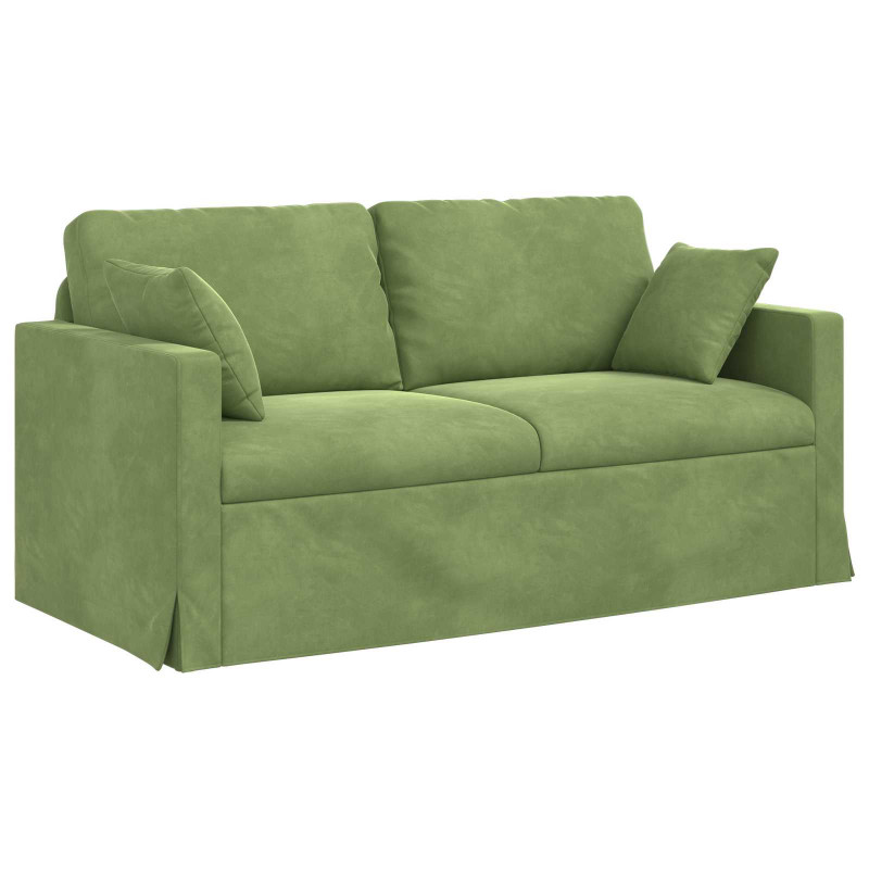 Sofa Jasnozielony 158 x 78 x 80 cm Aksamit