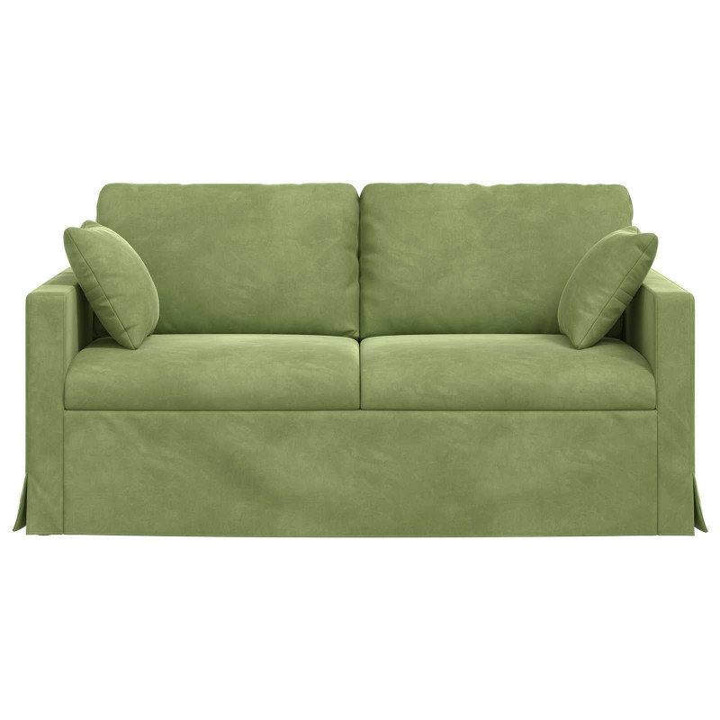 Sofa Jasnozielony 158 x 78 x 80 cm Aksamit
