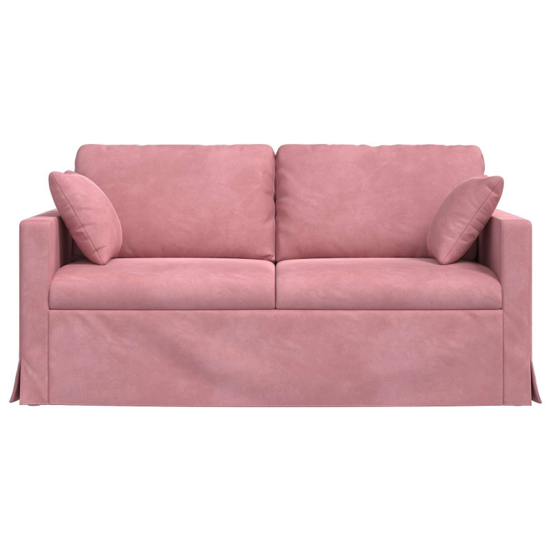 Sofa Różowy 158 x 78 x 80 cm Aksamit