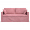 Sofa Różowy 158 x 78 x 80 cm Aksamit
