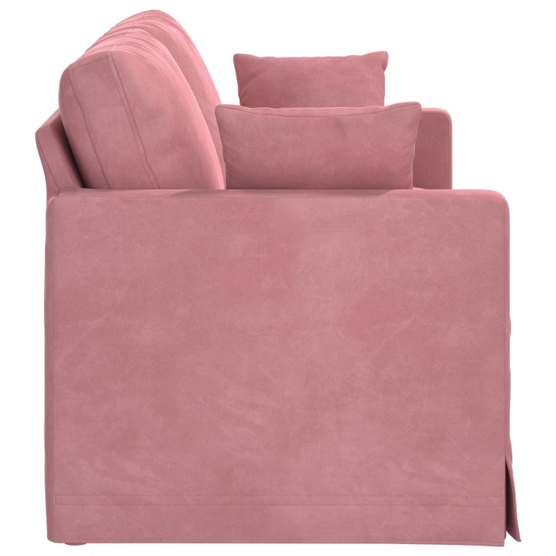 Sofa Różowy 158 x 78 x 80 cm Aksamit