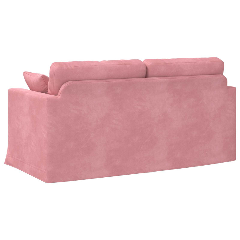 Sofa Różowy 158 x 78 x 80 cm Aksamit