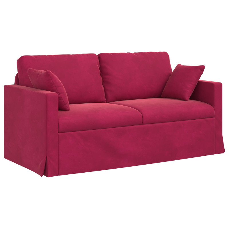 Sofa Czerwone wino 158 x 78 x 80 cm Aksamit