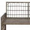 Ławka ogrodowa Gładki Szary i ciemnoszary 116 x 55 x 82 cm