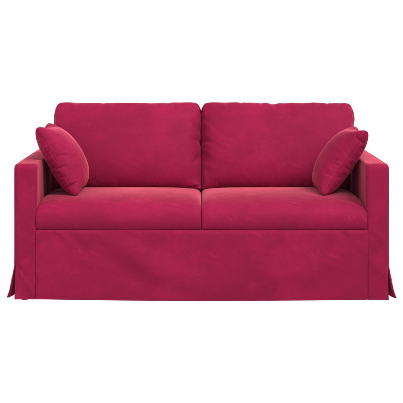 Sofa Czerwone wino 158 x 78 x 80 cm Aksamit