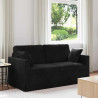 Sofa Czarny 158 x 78 x 80 cm Aksamit