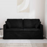 Sofa Czarny 158 x 78 x 80 cm Aksamit