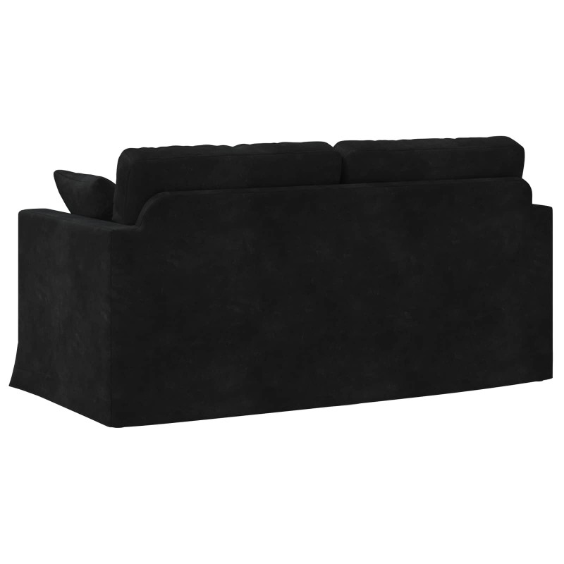 Sofa Czarny 158 x 78 x 80 cm Aksamit