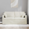 Sofa Kremowy 158 x 78 x 80 cm Aksamit