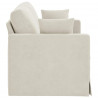 Sofa Kremowy 158 x 78 x 80 cm Aksamit