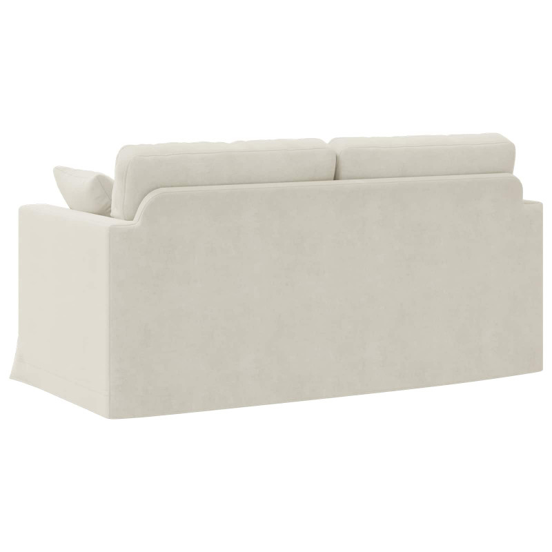 Sofa Kremowy 158 x 78 x 80 cm Aksamit