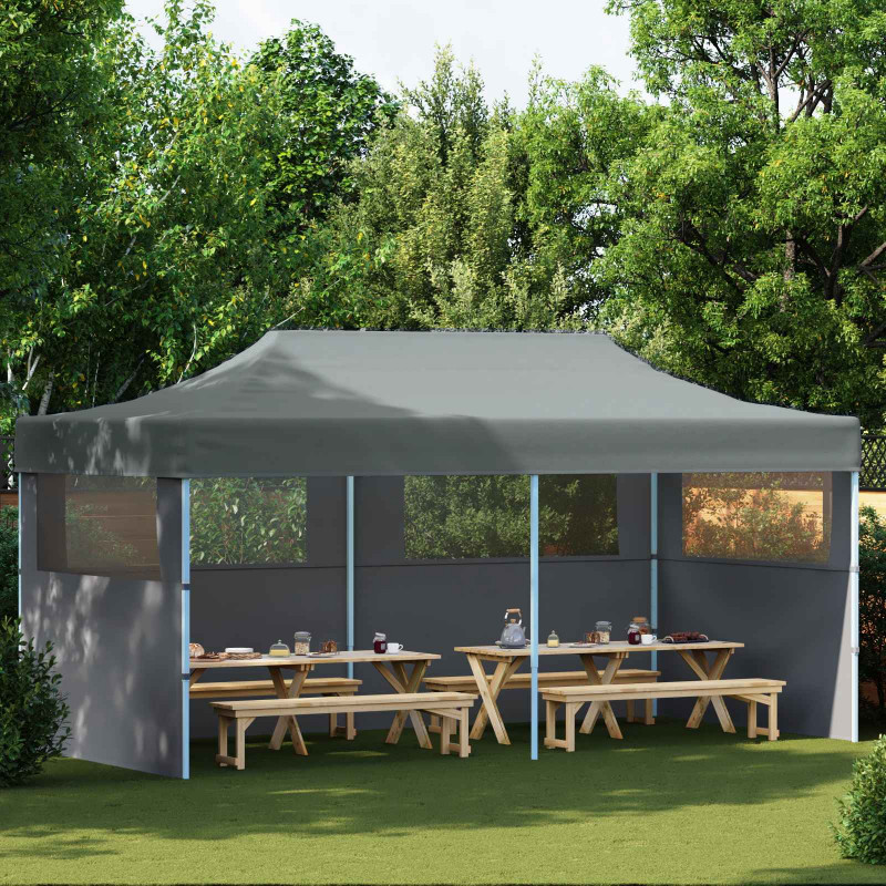 Namiot Imprezowy Antracyt 291 x 580 x 315 cm Materiał Oxford