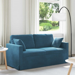 Sofa Niebieski 158 x 78 x 80 cm Aksamit