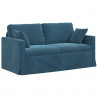 Sofa Niebieski 158 x 78 x 80 cm Aksamit