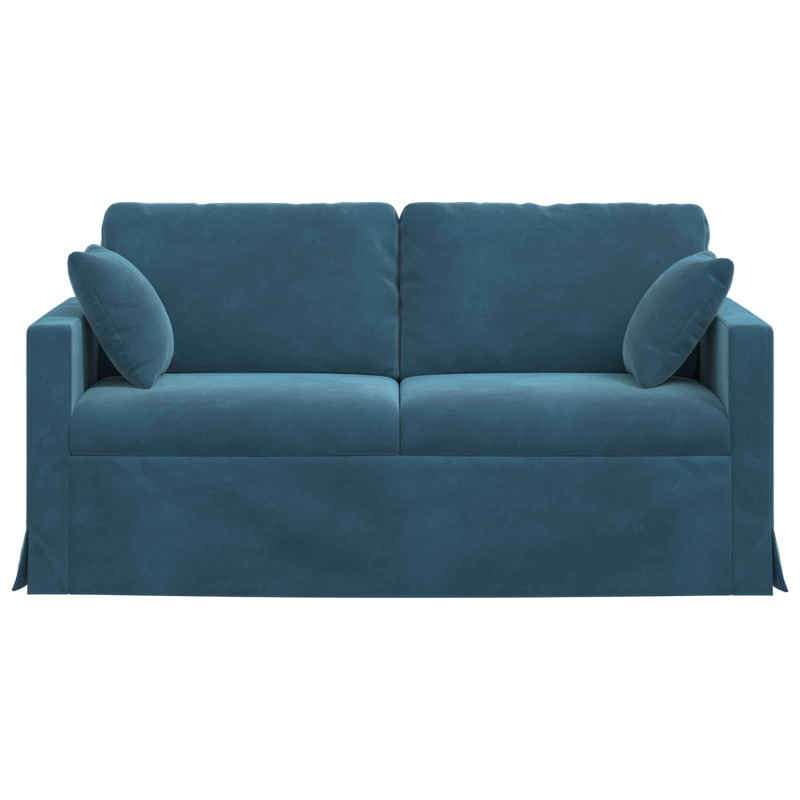 Sofa Niebieski 158 x 78 x 80 cm Aksamit