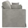 Sofa Jasnoszary 198 x 78 x 80 cm Aksamit