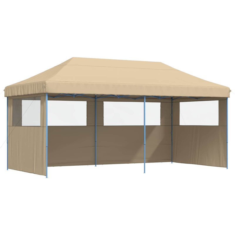 Namiot Imprezowy Beżowy 292 x 580 x 315 cm Materiał Oxford