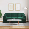 Sofa Ciemna zieleń 198 x 78 x 80 cm Aksamit