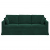 Sofa Ciemna zieleń 198 x 78 x 80 cm Aksamit