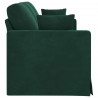Sofa Ciemna zieleń 198 x 78 x 80 cm Aksamit