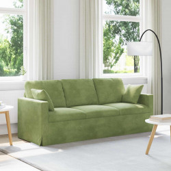 Sofa Jasnozielony 198 x 78 x 80 cm Aksamit
