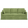 Sofa Jasnozielony 198 x 78 x 80 cm Aksamit