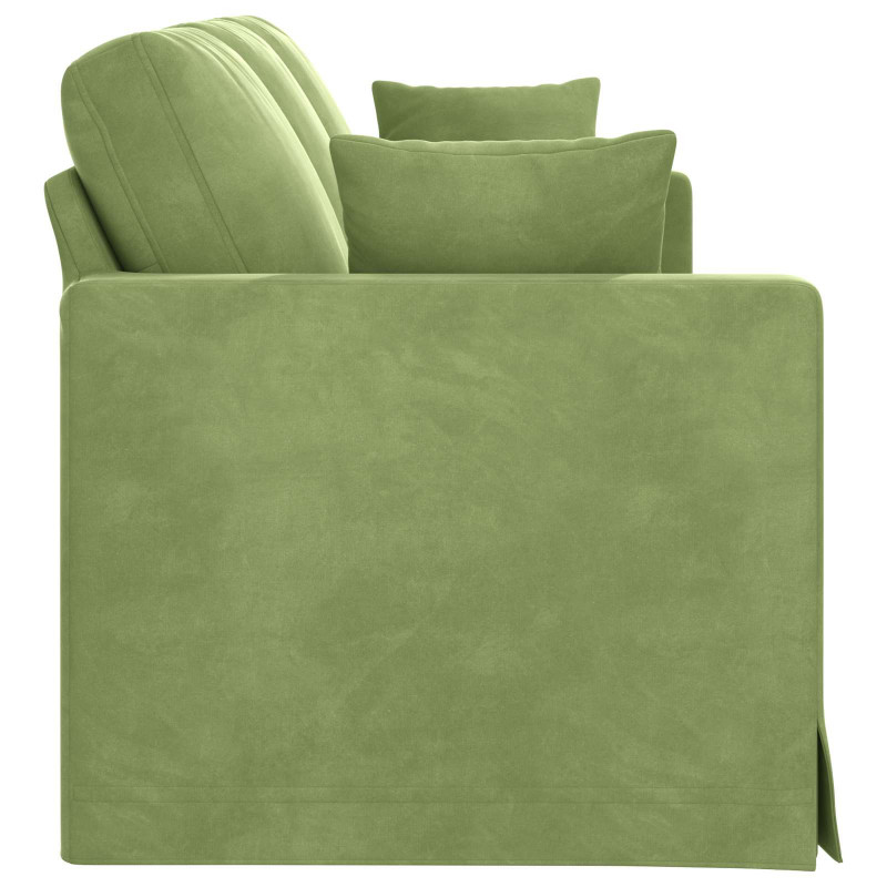Sofa Jasnozielony 198 x 78 x 80 cm Aksamit