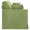 Sofa Jasnozielony 198 x 78 x 80 cm Aksamit