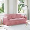 Sofa Różowy 198 x 78 x 80 cm Aksamit