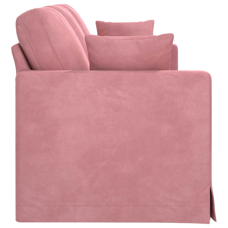 Sofa Różowy 198 x 78 x 80 cm Aksamit
