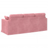 Sofa Różowy 198 x 78 x 80 cm Aksamit