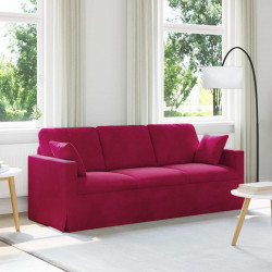 Sofa Czerwone wino 198 x 78 x 80 cm Aksamit